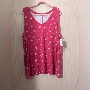 Lane Bryant Pink Sleeveless Top